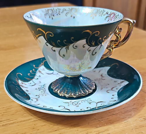 Floral tea cup saucer - floral,