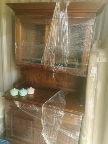 Oak dresser display cabinet - display, cabinet.