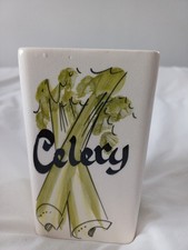 'Celery' Vintage Toni Raymond Handpainted Pottery Celery Pot