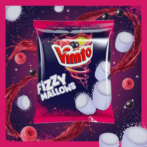 Vimto fizzy marshmallows 100g - vimto,
