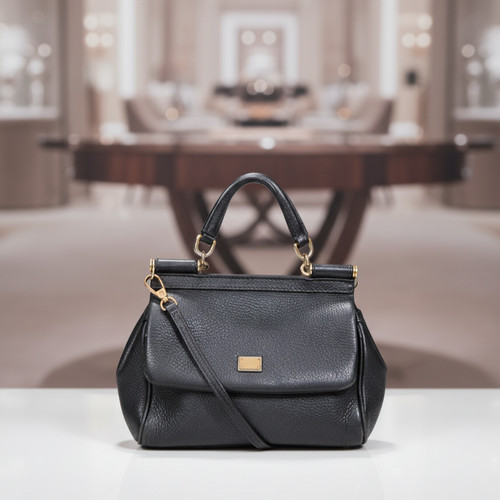 Dolce gabbana black leather - dolce,