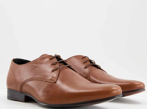Mens leather derby tan - mens,