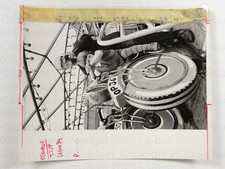 Billy Slater Fairground Showman Motorcycle 1960s VTG Photo
