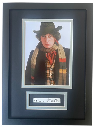 Tom baker signed framed - tom, a4
