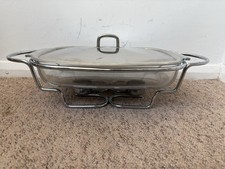Pyrex Food Warmer with Stand and Lid