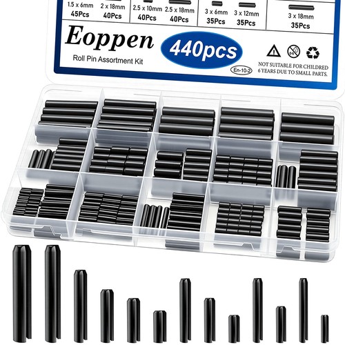 440pcs roll pin assortment kit - roll,