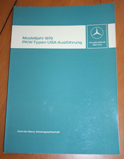 Mercedes Workshop Manual 1970