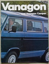 VOLKSWAGEN VANAGON & VANAGON CAMPER USA Sales Brochure 1983 #W64-253-6001