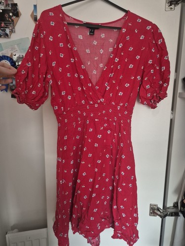 Red floral new look summer - red,