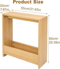 Slim Side Table with Magazine