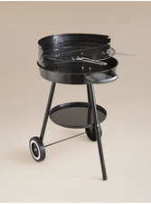 Black 40cm Trolley BBQ