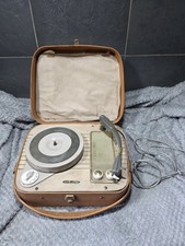VINTAGE / ANTIQUE RGD 16 33 78 PORTABLE RECORD PLAYER DECK IN CASE UNTESTED