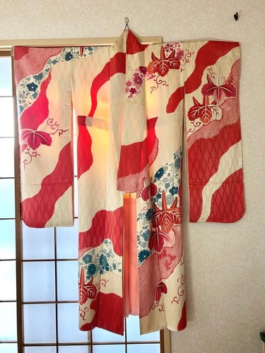 Furisode kimono medium - furisode, (real