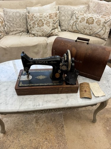Singer sewing machine with - sewing, box