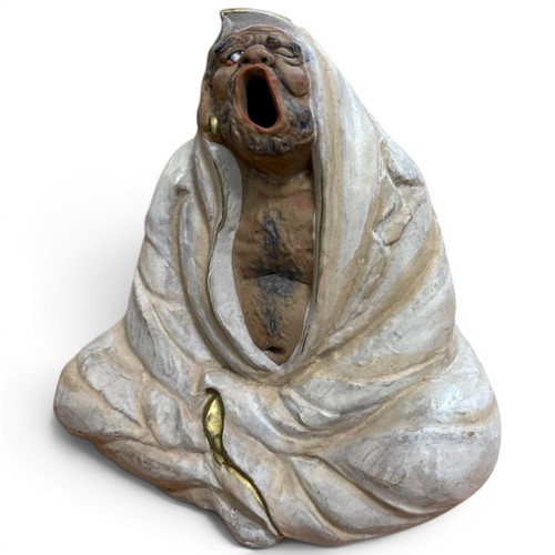 Japanese ceramic daruma - ceramic, monk