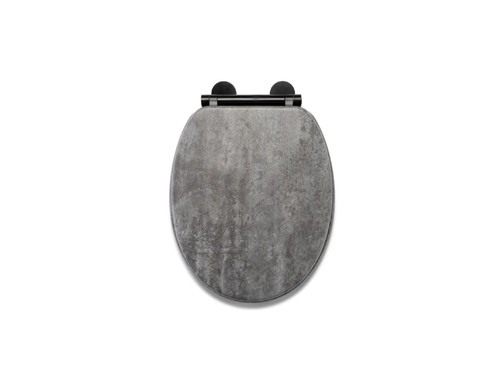 Soft close toilet seat lid - close, +