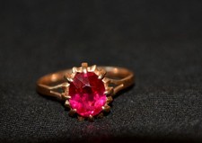 Vintage Soviet Women Ring Gold