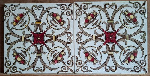 Two victorian tiles r - &,