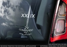 29 Commando Car Sticker, Royal