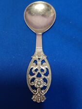 Norwegian 830 Silver Serving or Caddy Spoon by Brodrene Lohne  16.3 CM 37 GRAMS