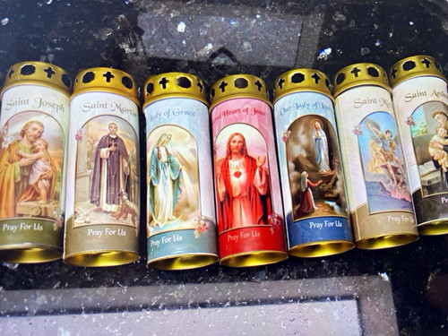 Religious candles set any 4 - candles,