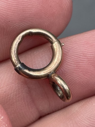 Antique solid 14k gold pocket - solid,