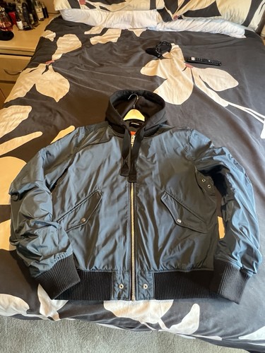 Blue diesel bomber jacket with - blue,