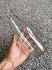 Vintage Old Embossed Express Dairies London Dairy Pasteurised Milk 1900s Bottle