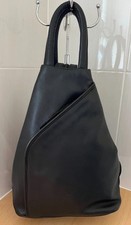 Jobis women's vintage Med/Large black leather backpack bag