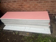 20x Fire Resistant Plasterboard Sheets – Pink Gypsum Boards – 2000mm x 600mm