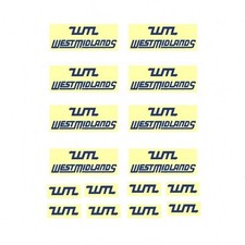 MODEL BUS WATERSLIDE TRANSFERS