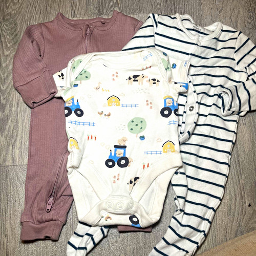 Ribbed zip piece baby outfit - zip,