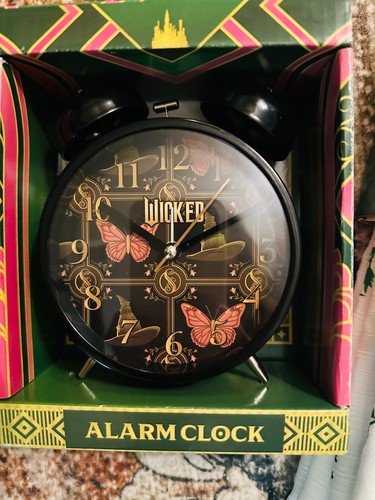 New box wicked alarm clock - new,