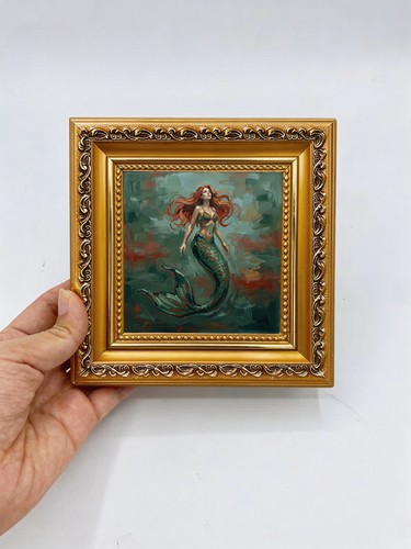 Vintage redhead mermaid - vintage,