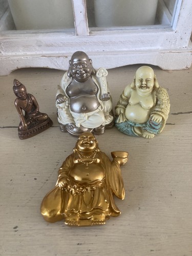 Job lot buddhas laughing 4 - lot, x