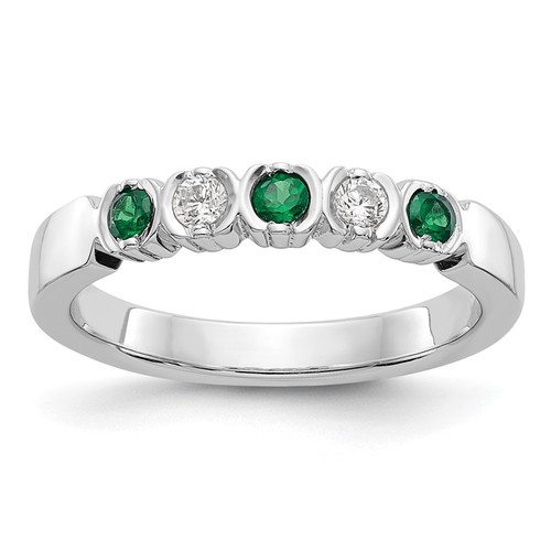14k white gold carat - white, 1/10