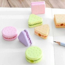Cookie Biscuit Novelty Pencil Sharpeners W/Lid Party Bag Filler Cute Stationery