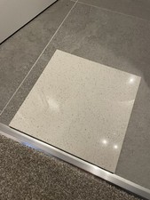 13 x Gulf Stone Quartz Floor/Wall Tile (White Pearl, Polished) 300mm x 300mm