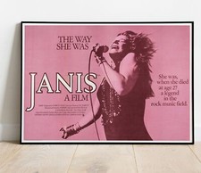 Janis joplin movie tour poster - movie,