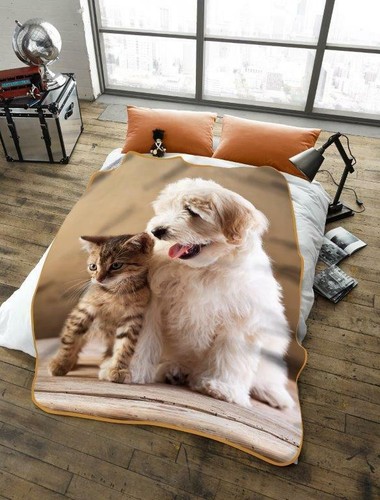 Animal print throw - throw, soft