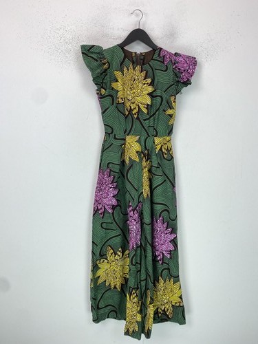 Unbranded green floral wide - green,