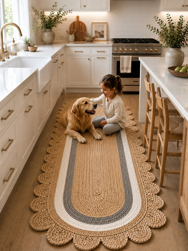 Rug oval runner jute latest - oval,