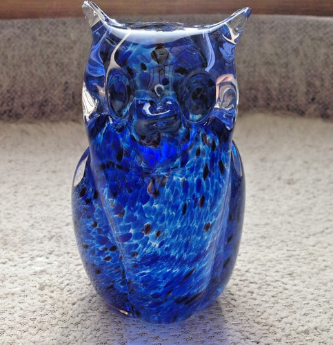 Hand made crystal owl - hand,