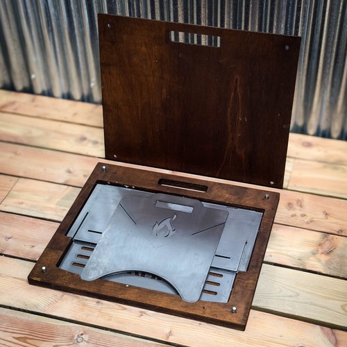 Flat pack fire pit bbq - fire,