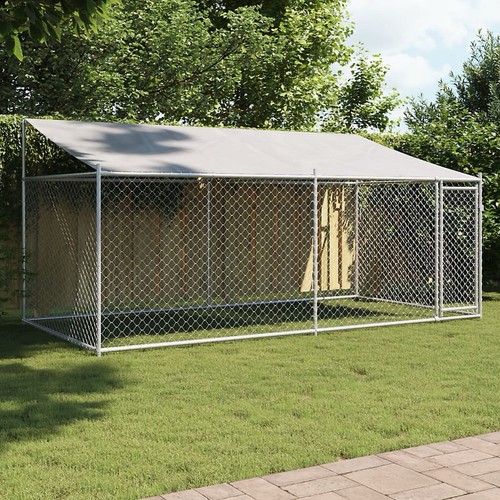 Vidaxl metal outdoor dog - metal,