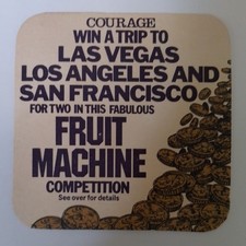 Courage & Co Ltd Anchor Brewery  Fruit Machine Competition 1983 Vintage Beer Mat
