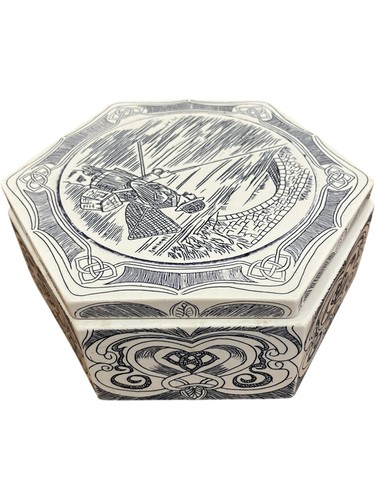 Decorative ceramic hexagonal - decorative,