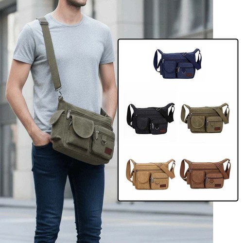 Retro men canvas shoulder - retro, men's