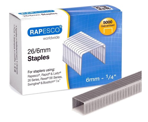 Rapesco galvanised staples - galvanised,