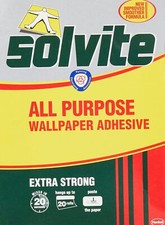 Solvite All Purpose Wallpaper Adhesive with Long-Lasting Results, Wallpaper Past